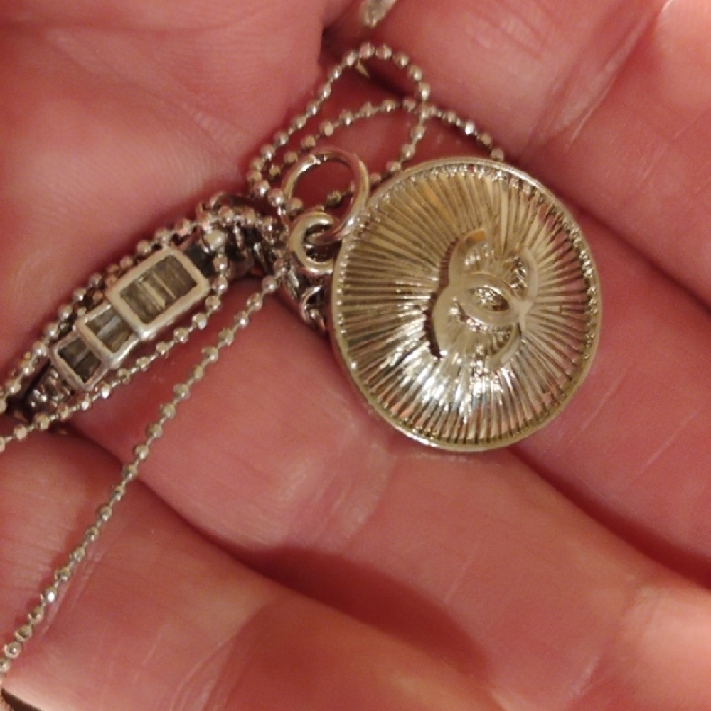 Vintage CC Sunburst Necklace